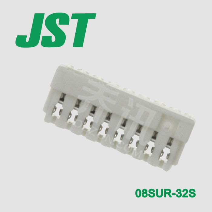 JST0.8间距矩形镀锡插座08SUR-32S