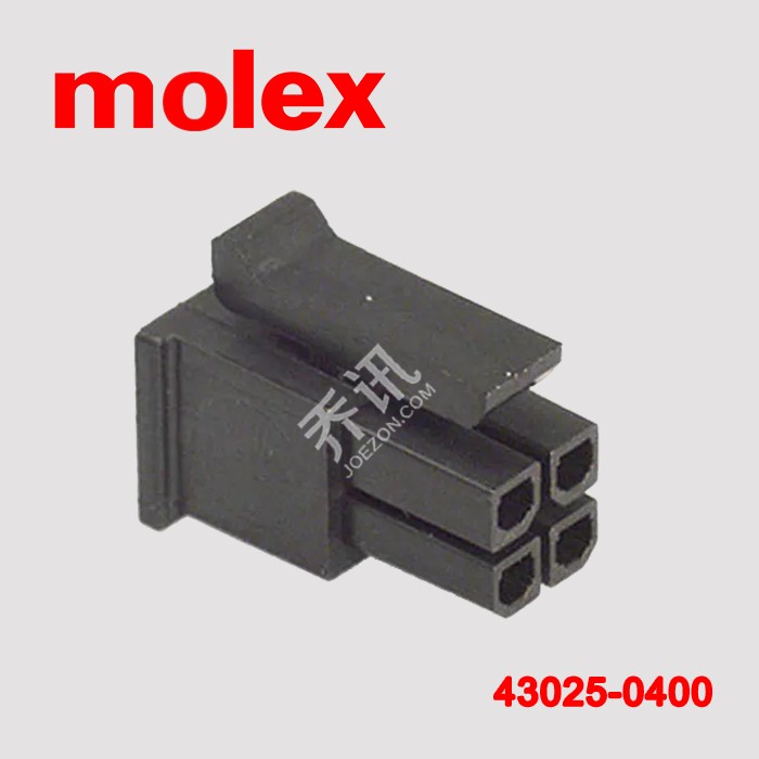 MOLEX莫士3.0间距胶壳43025-0400