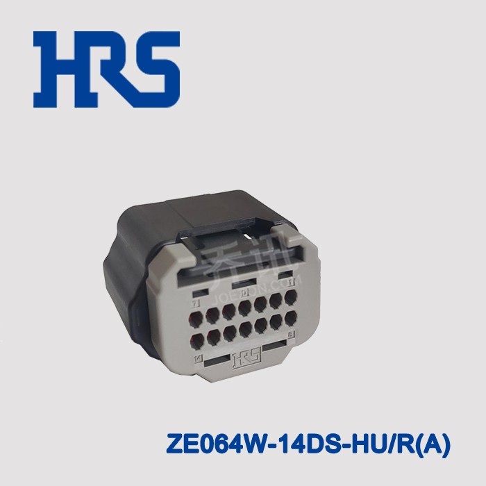 HRS广濑双排14孔胶壳ZE064W-14DS-HUR(A)